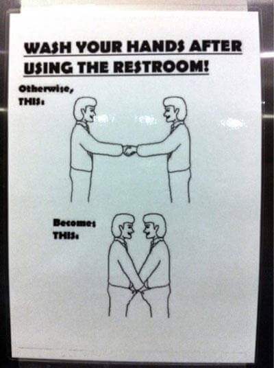 20 Hilarious Bathroom Signs That Will Crack You Up 1 -20 Hilarious Bathroom Signs That Will Crack You Up
