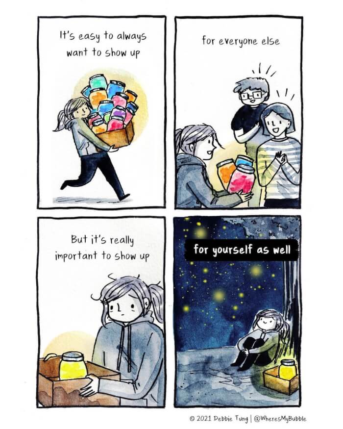 30 Uplifting Comics In Cool Colors By Debbie Tung That Tell You To Embrace Yourselves More05 -30 Uplifting Comics In Cool Colors By Debbie Tung That Tell You To Embrace Yourselves More