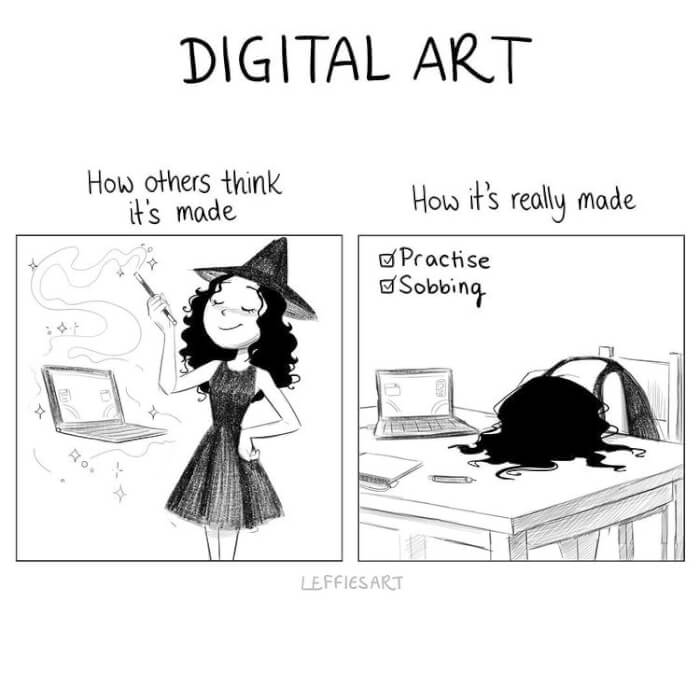An Artist Tells The Story About What It Is Like To Be An Artist09 -An Artist Makes Comics About What It Is Like To Be An Artist! Find Out In 15 Illustrations Below
