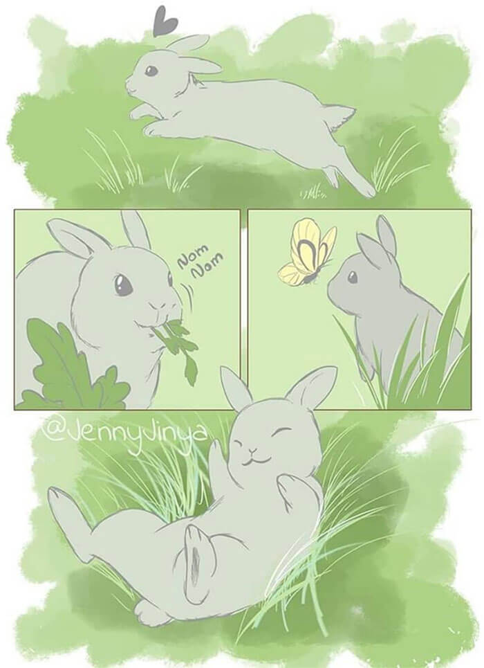 Artist Draws Heart Breaking Comic About Abandoned Pet Rabbit And Delivers Eye Opening Massage 1 -Artist Draws Comic About Abandoned Pet Rabbit And Delivers Eye-Opening Message