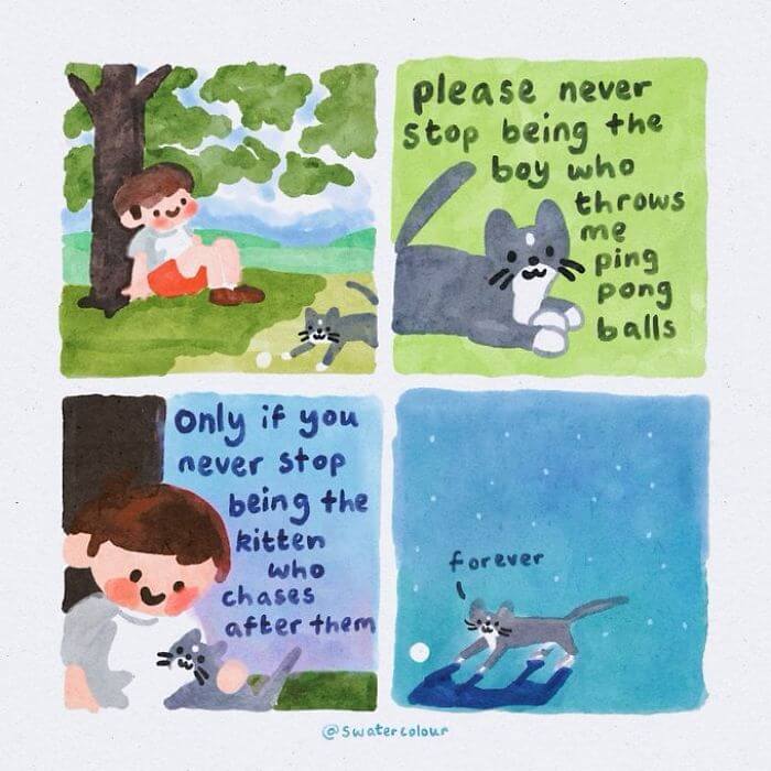 Artist Draws Watercolor Comics Of A Cat Giving The Comforting Mental Health Advice And The Results Are Amazing8 -Artist Draws Watercolor Comics Of A Cat Therapist Giving Comforting Mental Health Advice
