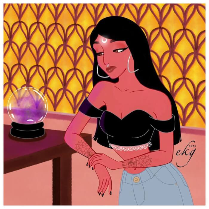Enchanted Artworks Of Disney Princesses Turning Into Witches 2 -Enchanting Artworks Of Disney Princesses As Powerful Dark Witches