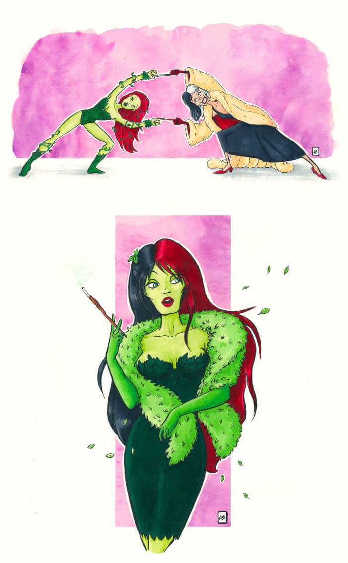 French Artist Illustrated What Would Happen 1 -Awesome Illustrations In Which Famous Cartoon Characters Fused Together!