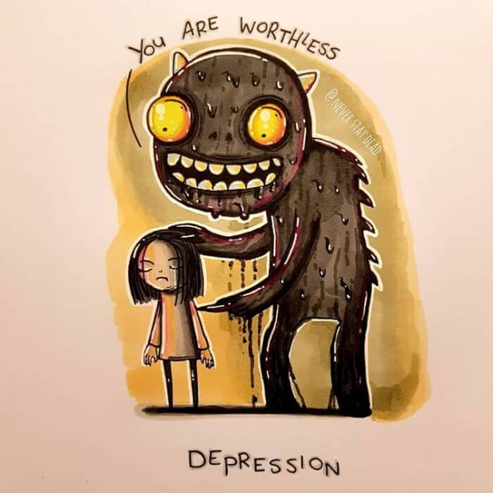 Get To Know 11 Mental Health Issues As Monsters If They Were Alive 9 -Get To Know 11 Mental Health Issues As Monsters If They Were Alive