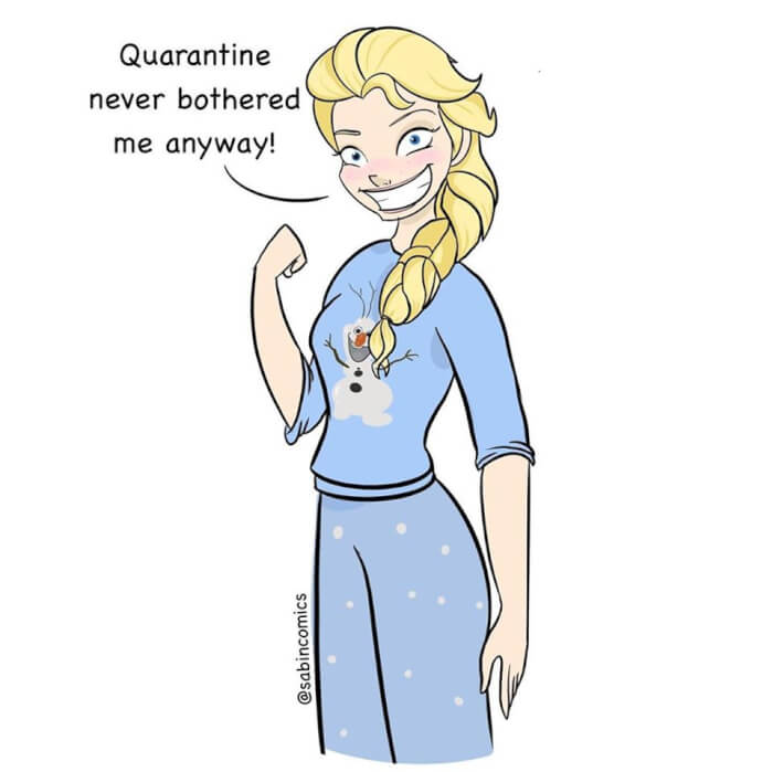 Quarantine Makes Your Disney Princesses Go Bananas 8 -How Quarantine Drives Your Disney Princesses Insane