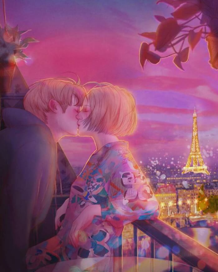 These 30 Sweet And Cute Moments Of Love By Korean Artist Will Tug At Your Heartstrings13 -These 20 Sweet And Cute Moments Of Love By Korean Artist Will Tug At Your Heartstrings