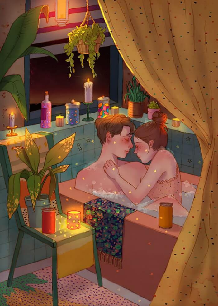 These 20 Sweet And Cute Moments Of Love By Korean Artist Will Tug At Your Heartstrings