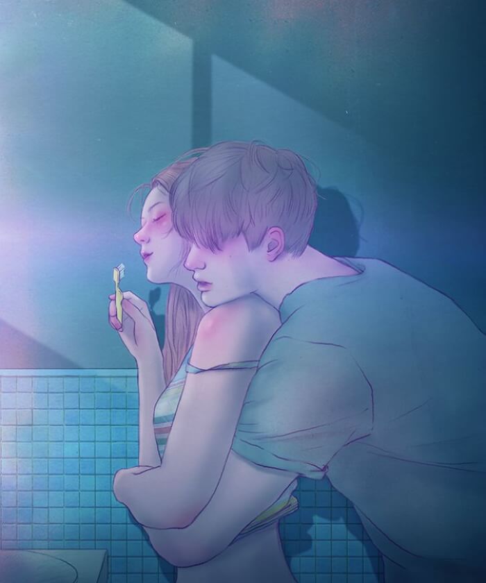 These 30 Sweet And Cute Moments Of Love By Korean Artist Will Tug At Your Heartstrings6 -These 20 Sweet And Cute Moments Of Love By Korean Artist Will Tug At Your Heartstrings