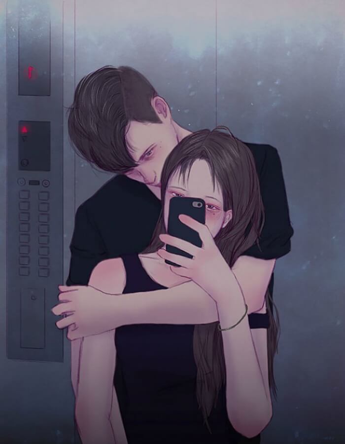 These 30 Sweet And Cute Moments Of Love By Korean Artist Will Tug At Your Heartstrings9 -These 20 Sweet And Cute Moments Of Love By Korean Artist Will Tug At Your Heartstrings