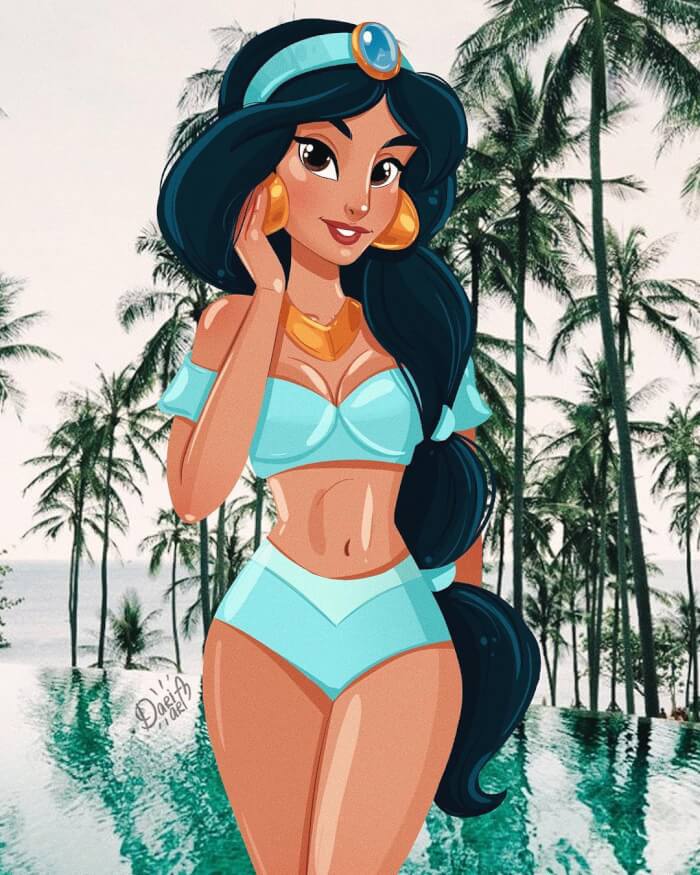 These Fanarts Of Disney Princesses Wearing Modern Clothes Will Make You Swoon 15 -Lovely Fanarts Of Disney Princesses Wearing Modern Clothes