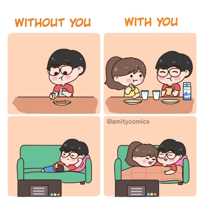 These Vivid Comics About The Life Of A Lovely Couple Would Definitely Melt Your Heart23 -These Vivid Comics About The Lovely Life Of A Couple Would Definitely Melt Your Heart