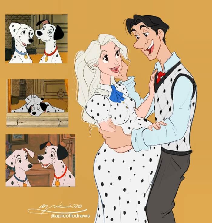 This Artist Reimagines Disney Characters As Animals And Animals As Humans In 30 Charming Pics 26 -Artist Reimagines Disney Characters As Animals And Animals As Humans In 30 Charming Pics