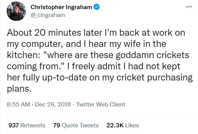 This Man Accidentally Released Hundreds Of Live Crickets Inside His House And Created Most Hilarious Catastrophe Ever 4 -This Man Accidentally Released Hundreds Of Live Crickets Inside His House And Created Most Hilarious Catastrophe Ever