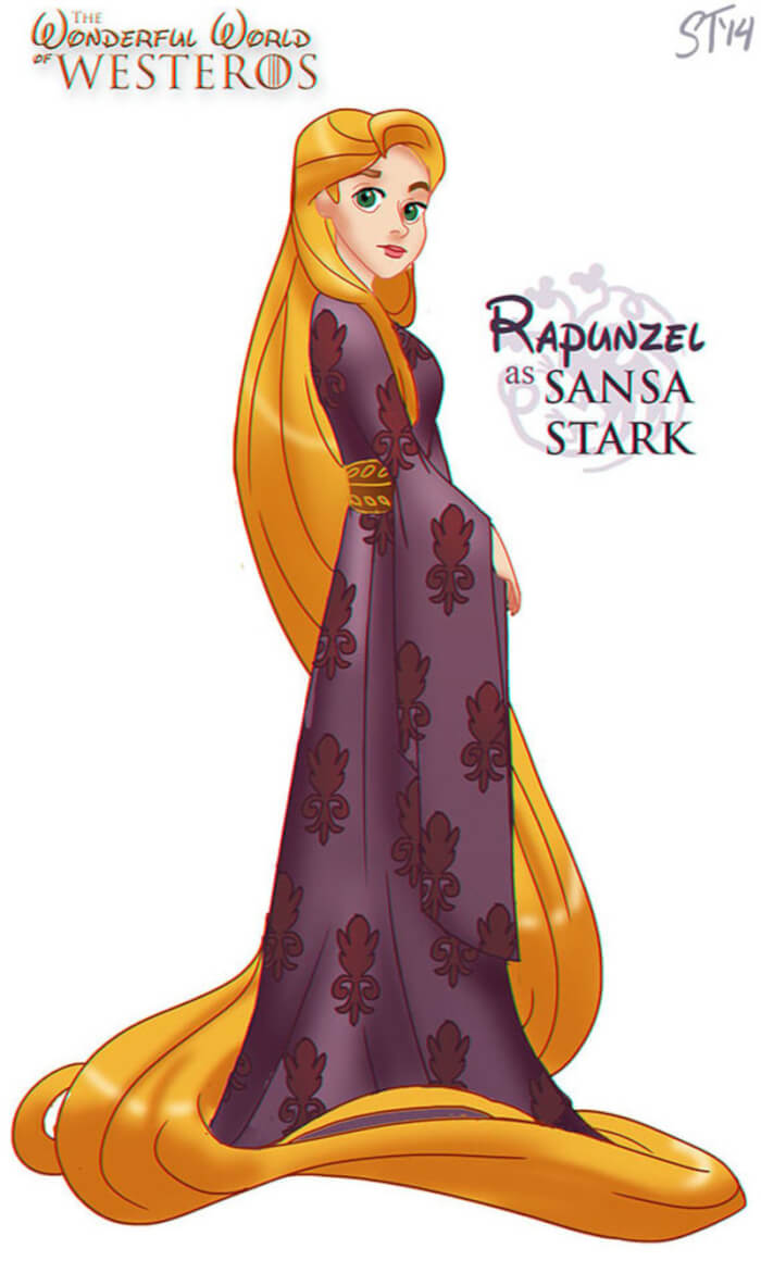 You Will Love These Illustrations Of Female Disney Characters As Game Of Thrones Cast11 -You Will Go Crazy For These Illustrations Of Female Disney Characters As &Quot;Game Of Thrones&Quot; Cast