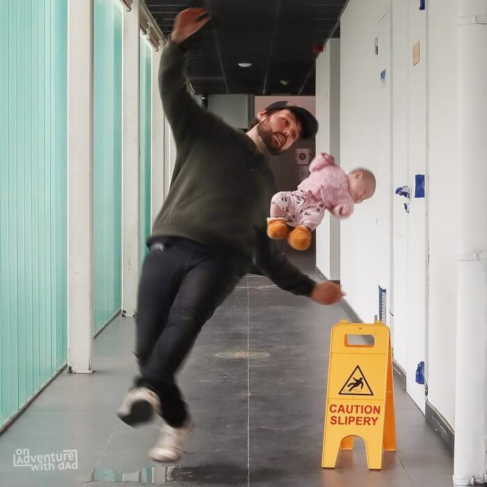 Dad Photoshops Baby Into Dangerous Situations To Frighten Mom 18 -Dad Photoshops Baby Into Dangerous Situations To Frighten Mom