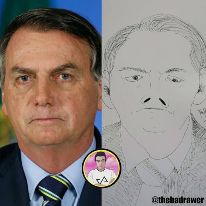 Hilarious Celebritys Portraits Drawn By This Artist Are Awfully Accurate 11 -This &Quot;Artist&Quot; Draws Awfully Accurate Portraits Of Famous People And They Will Crack You Up