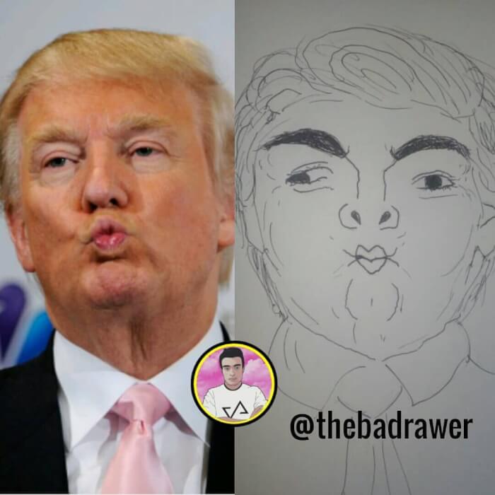 Hilarious Celebritys Portraits Drawn By This Artist Are Awfully Accurate 17 -This &Quot;Artist&Quot; Draws Awfully Accurate Portraits Of Famous People And They Will Crack You Up