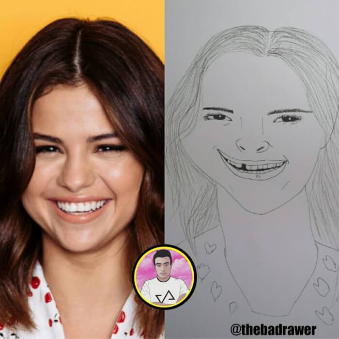 Hilarious Celebritys Portraits Drawn By This Artist Are Awfully Accurate 2 -This &Quot;Artist&Quot; Draws Awfully Accurate Portraits Of Famous People And They Will Crack You Up