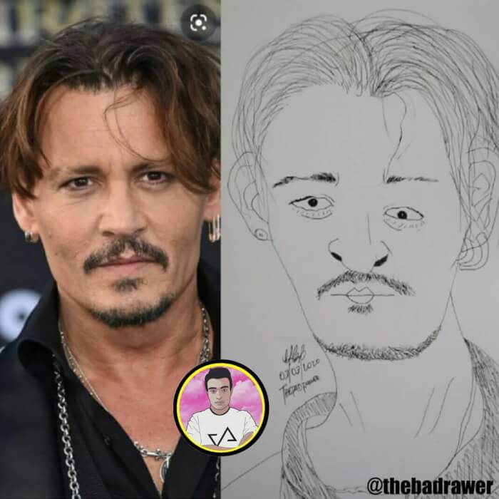 Hilarious Celebritys Portraits Drawn By This Artist Are Awfully Accurate 6 -This &Quot;Artist&Quot; Draws Awfully Accurate Portraits Of Famous People And They Will Crack You Up