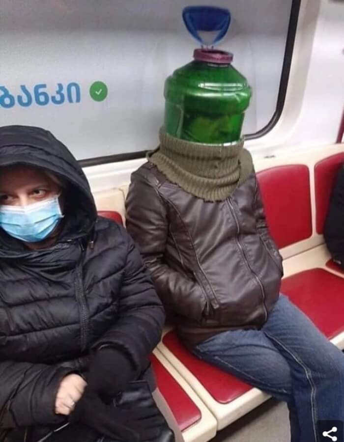 These Peoples Diy Masks Wont Protect Them But They Will Make You Laugh 19 1 -These People'S Diy Masks May Not Protect Them, But Will Make Others Laugh Off Their Heads