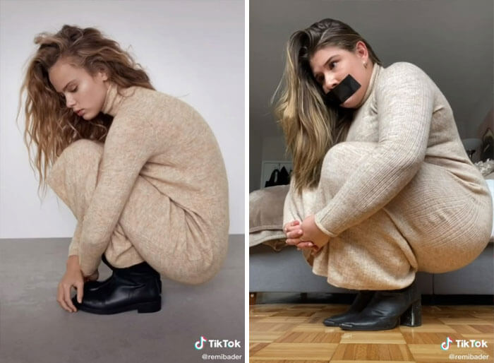 Woman Mimics Zara Models Poses To Demonstrate How Stupid And Ridiculous They Are 19 -Woman Mimics Zara Models' Poses To Demonstrate How Ridiculous They Are