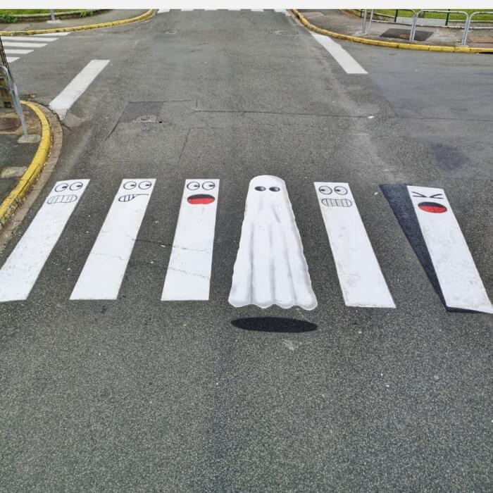 Artist Makes French Streets More Entertaining By Turning Crosswalks Into Works Of Art 16 -Artist Makes French Streets More Entertaining By Turning Crosswalks Into Works Of Art