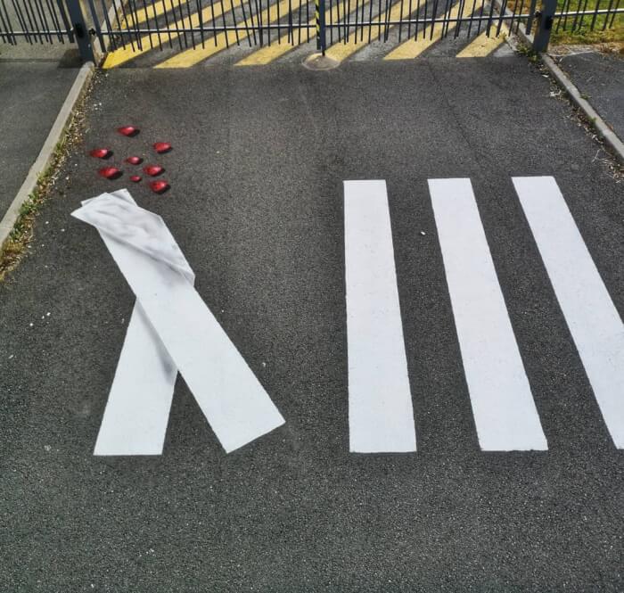 Artist Makes French Streets More Entertaining By Turning Crosswalks Into Works Of Art 17 -Artist Makes French Streets More Entertaining By Turning Crosswalks Into Works Of Art