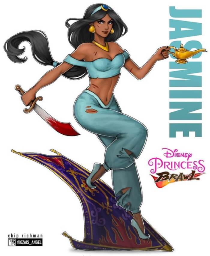 Disney Princesses Get Reimagined As Fighting Game Characters 8 -Disney Princesses Get Reimagined As Fighting Game Characters