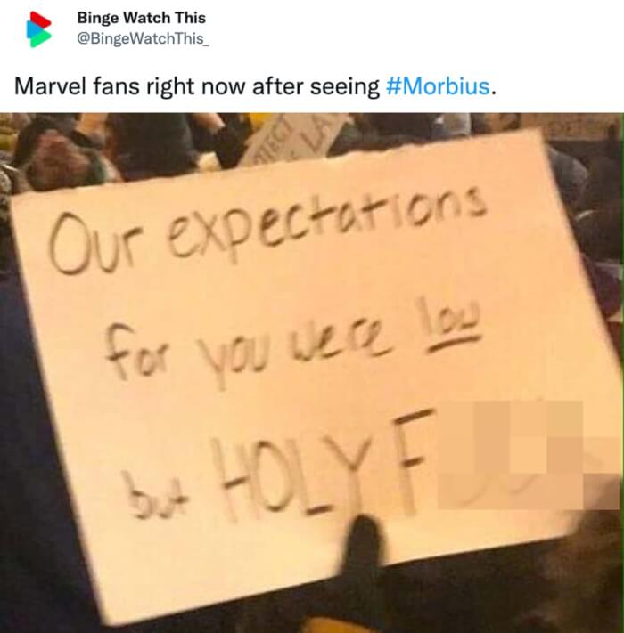 24 Hilarious Roasts From Fans That Can Ease Your Hate Against Morbius 4 -24 Hilarious Roasts From Fans That Can Ease Your Hate Against 'Morbius'