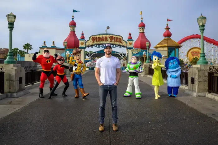Out Of Context Pics Of Chris Evans2 -Out-Of-Context Pics Of Chris Evans Visiting Disneyland On The Upcoming Release Of “Lightyear”