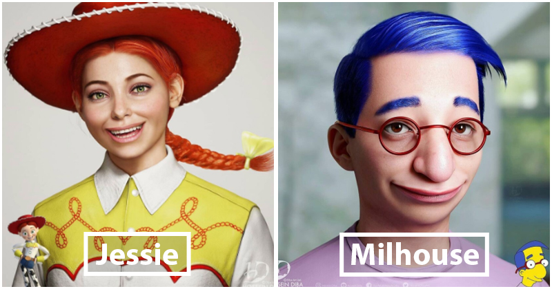 1922 -This Artist Shows Us What Popular Cartoon Characters Look Like In Reality, And The Results Are Incredible