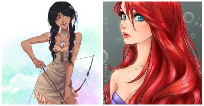 2307 -What If Each Disney Princess Were Given Their Own Anime Style? The Results Are Amazing