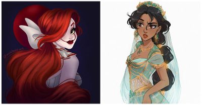2391 -Artists Recreate Disney Princesses In A Way You'Ve Never Ever Seen Before (23 Pics)