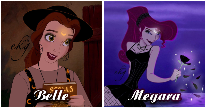 2603 -Enchanting Artworks Of Disney Princesses As Powerful Dark Witches