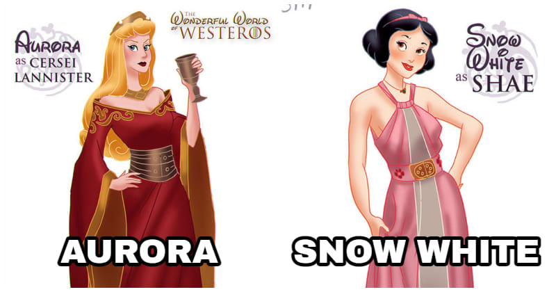 2627 -You Will Go Crazy For These Illustrations Of Female Disney Characters As &Quot;Game Of Thrones&Quot; Cast