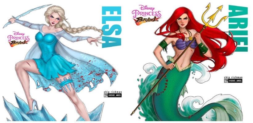 3419 -Disney Princesses Get Reimagined As Fighting Game Characters