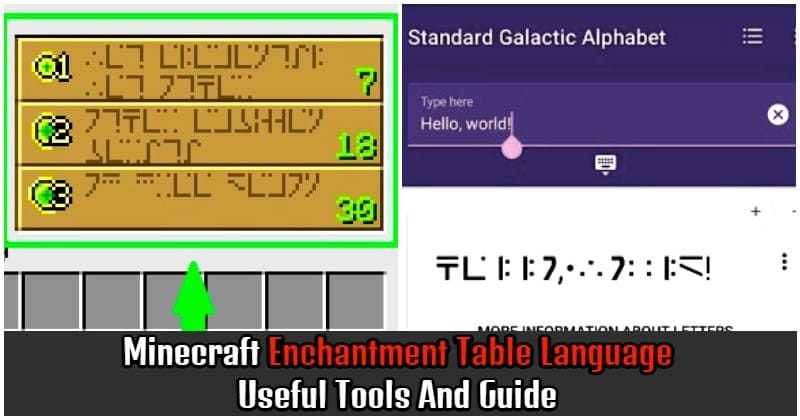 5473 -How To Read Minecraft Enchantment Table Language: Useful Tools And Guide