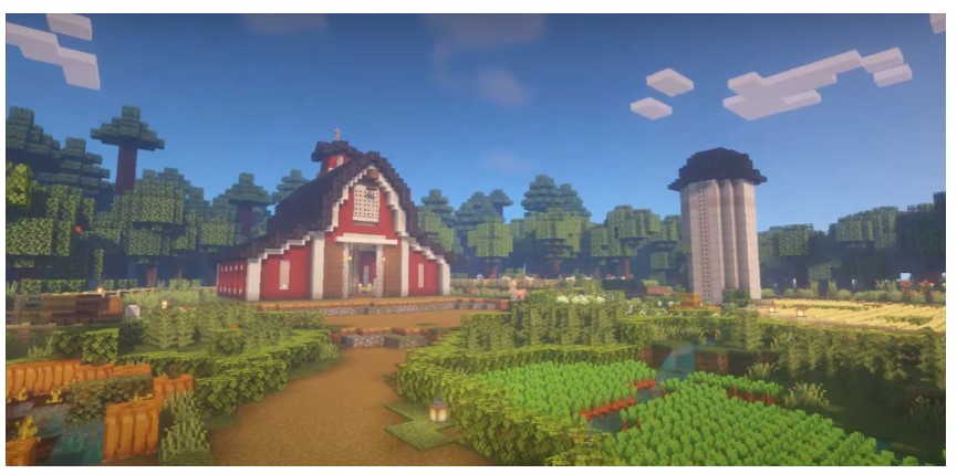 Red Barn -29 Minecraft Barn Ideas For 1.17: Beautiful, Functional Designs