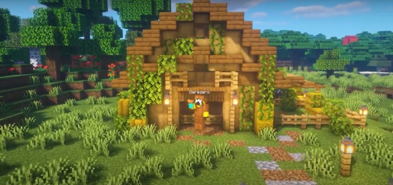 Wooden Barn 1 -29 Minecraft Barn Ideas For 1.17: Beautiful, Functional Designs