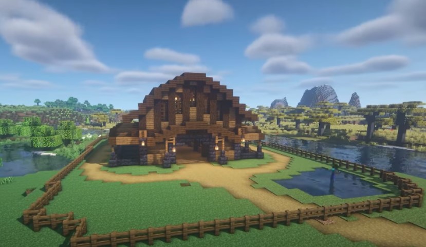 Medieval Barn -29 Minecraft Barn Ideas For 1.17: Beautiful, Functional Designs