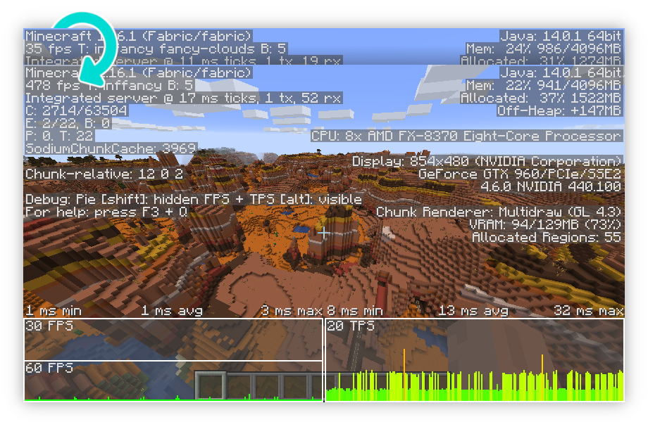 Sodium Mod Minecraft Gameplay Screenshot -9 Best Utility And Performance Minecraft Mods - Amazing