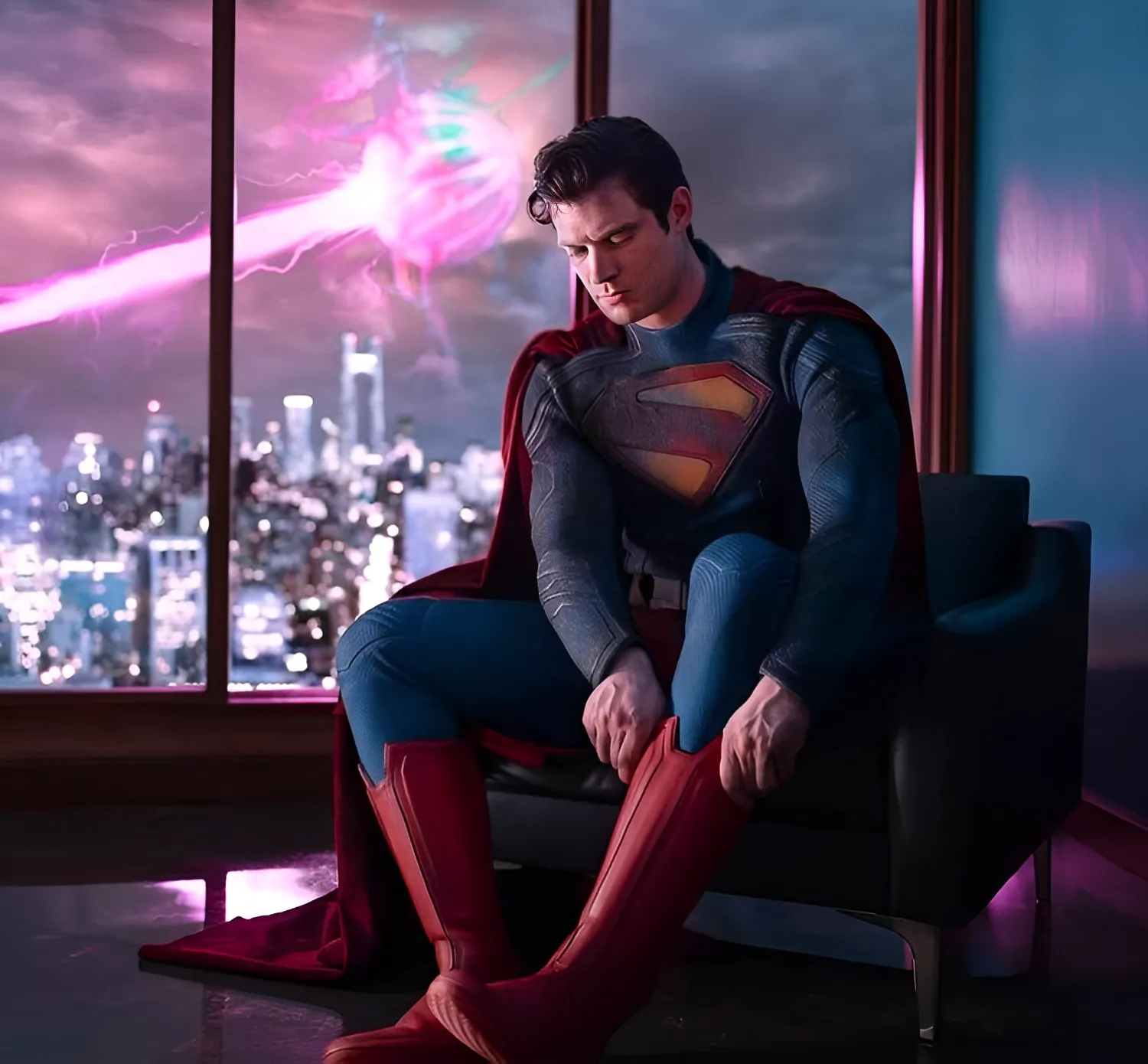 Dc Reveals First Glimpse At David Corenswet'S Superman Costume, And It'S Looking Fire