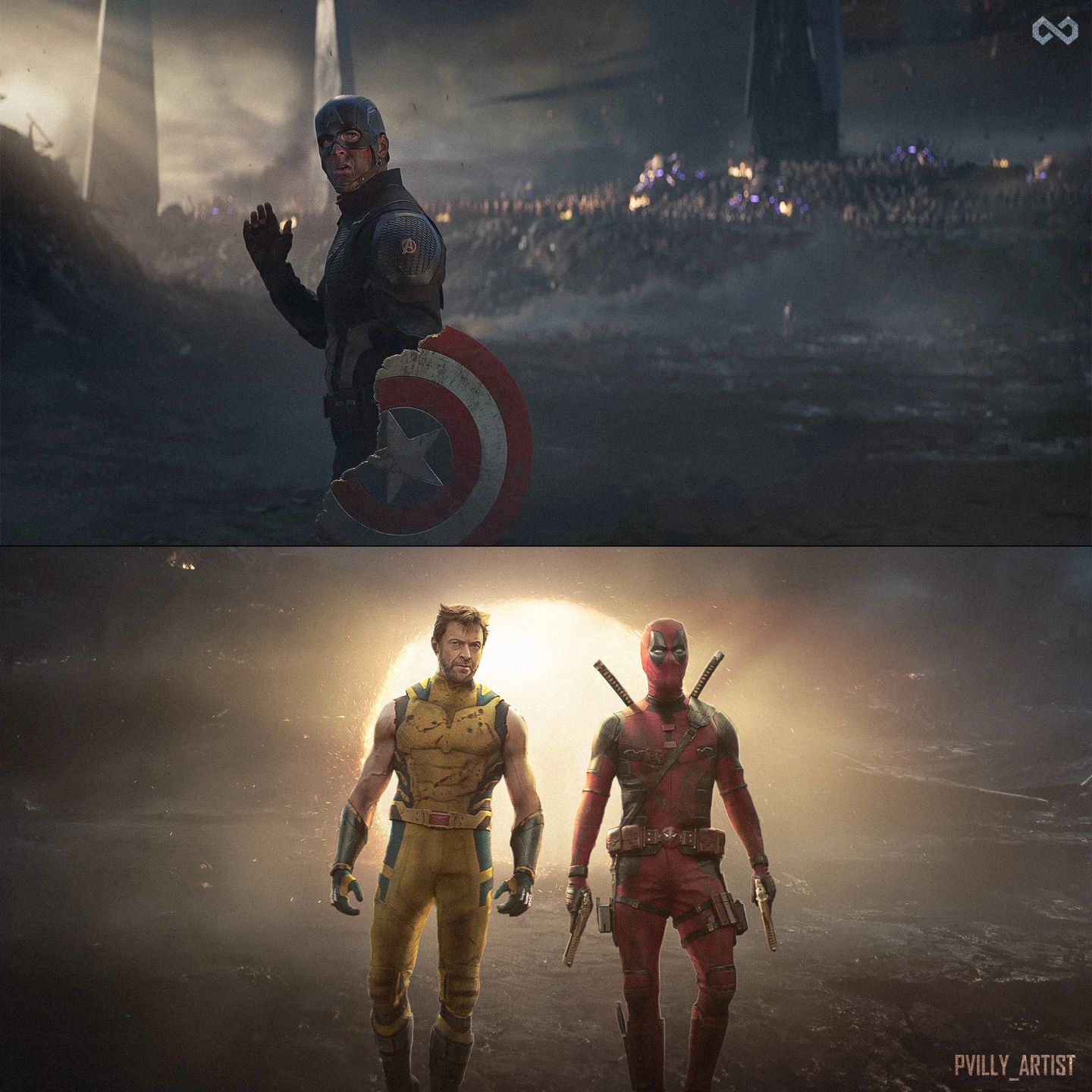 Sensational Marvel Art Sees Deadpool &Amp; Wolverine Joins The Avengers For The Epic Battle Against Thanos