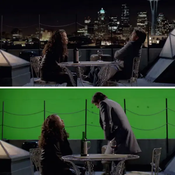 18 Jaw-Dropping Before-And-After Photos Of Tv And Movie Scenes Filmed On A Green Screen