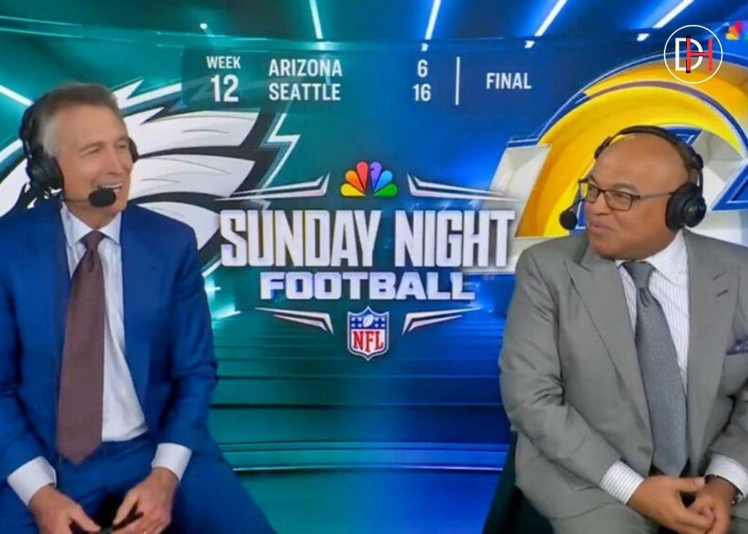 Video: Nfl Fans Praise Mike Tirico For Powering Through Injury To Call Eagles-Rams Snf Game