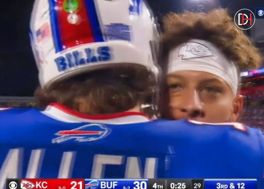 Video: Mic’d Up Cameras Captured Patrick Mahomes’ Epic 5-Word Message To Josh Allen After Chiefs’ Loss To Bills