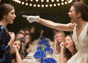 Woman Wears Fancy Blue Wedding Dress To Wedding—Bride Publicly Shames Her For “Stealing The Spotlight”