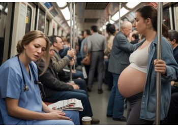 A Pregnant Woman Asked for Her Seat – But She Was Too Exhausted to Stand