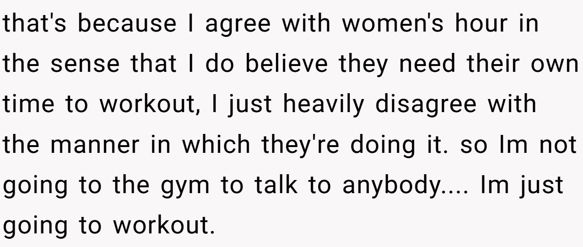 Man Goes To Gym During “Women’s Hour” At His Apartment—Gets Confronted And Told To Leave Generated by Aubtu.biz