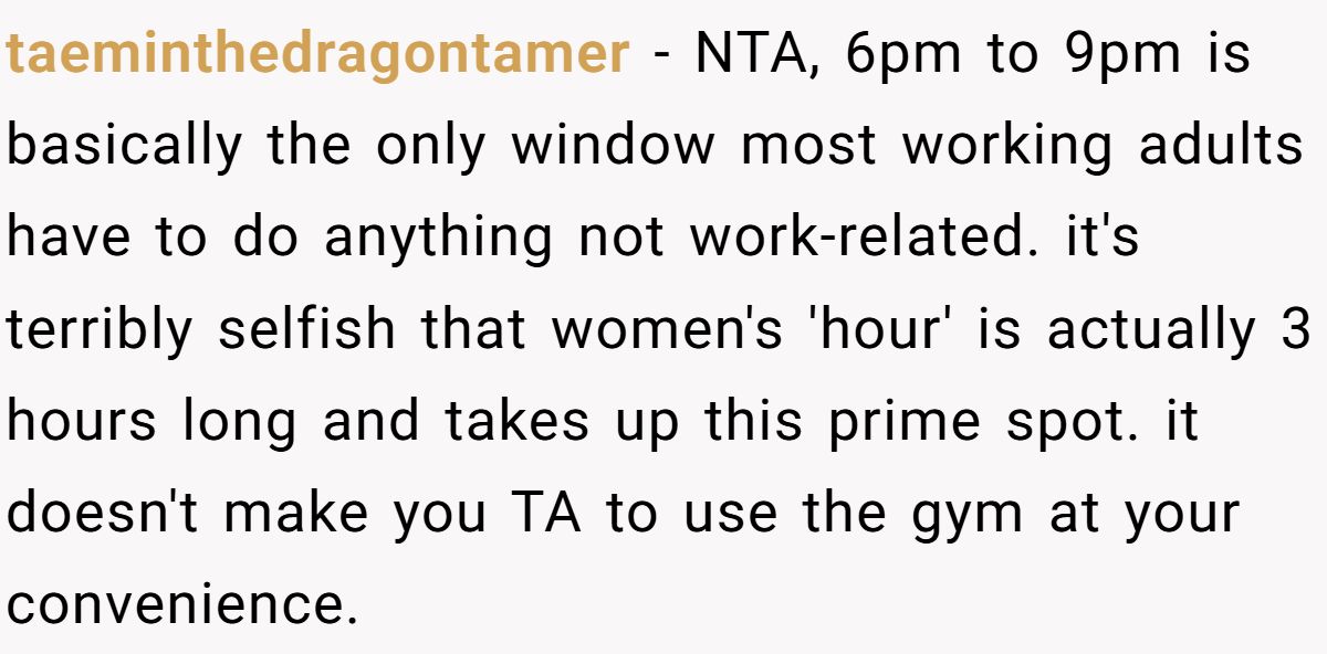 Man Goes To Gym During “Women’s Hour” At His Apartment—Gets Confronted And Told To Leave Generated by Aubtu.biz